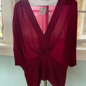Silk top by Maeve